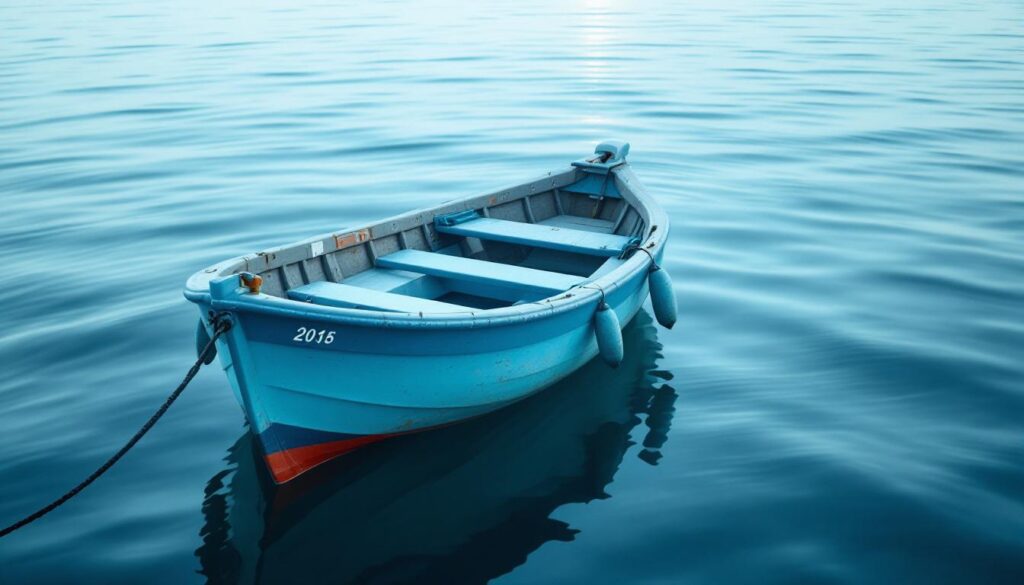 How buoyancy impacts mooring performance 1 A photograph of a moored vessel in calm waters