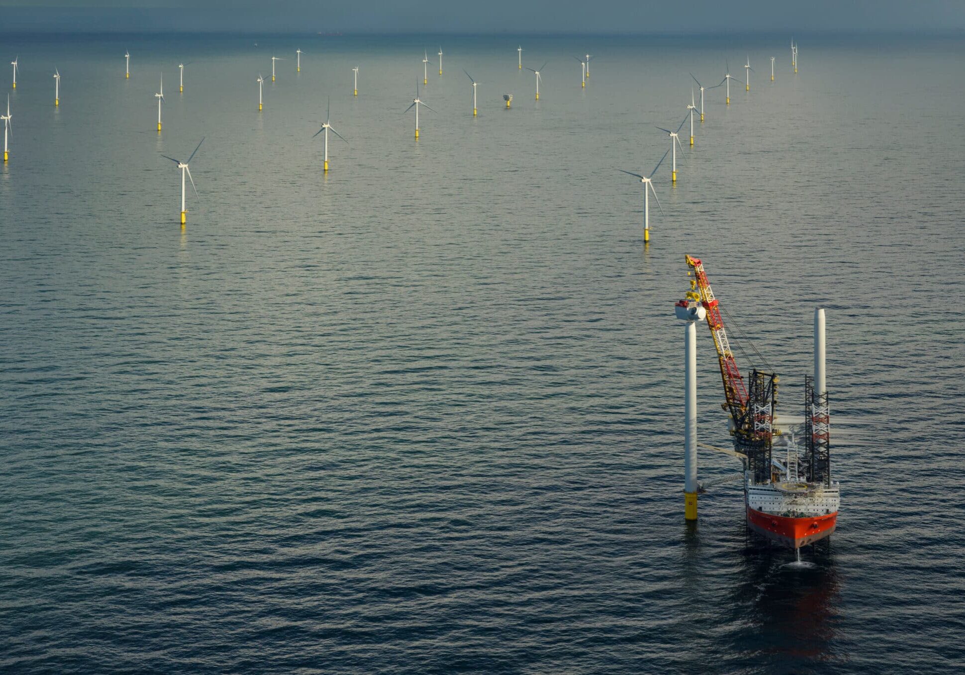 Construction of offshore wind farm